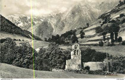 CPSM FRANCE 65 " Aragnouet, Eglise des templiers".