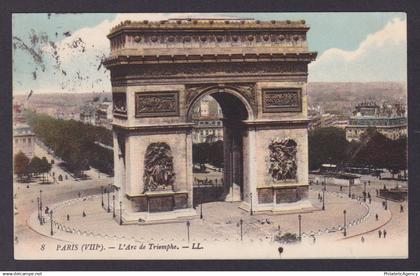 FRANCE, Postcard, Paris, The Arc de Triomphe