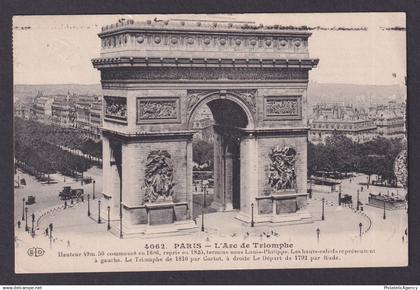 FRANCE, Postcard RPPC, Paris, Arc de Triomphe