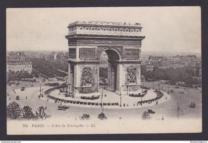 FRANCE, Postcard RPPC, Paris, The Arc de Triomphe