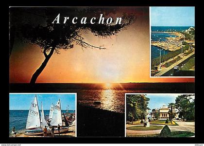 33 - Arcachon - Multivues - Flamme Postale de Arcachon - CPM - Voir Scans Recto-Verso