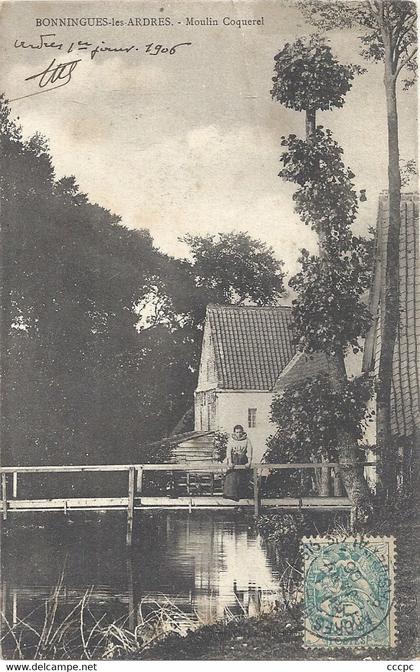 CPA Bonningue-les Ardres Moulin Coquerel