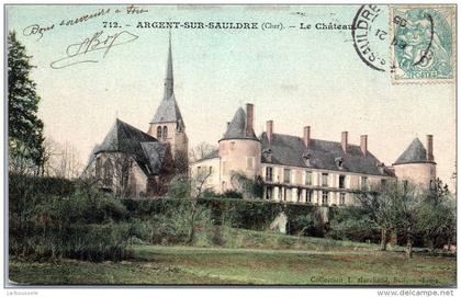 18 ARGENT SUR SAULDRE - le château ----------