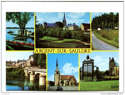 CP - ARGENT SUR SAULDRE (18) CARTE SOUVENIR