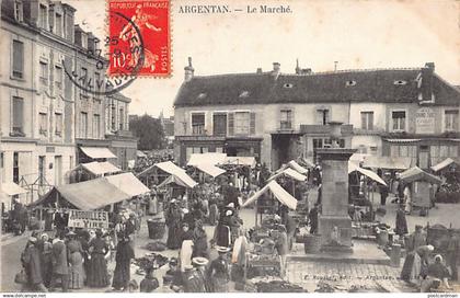 ARGENTAN (61) Le Marché - Ed. E. Rousset