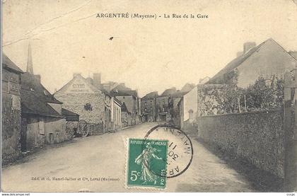 CPA Argentré La Rue de la Gare