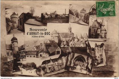 CPA ARNAY-le-DUC - Souvenir collage (116056)