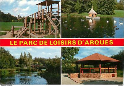 62 - Arques - Le Parc de Loisirs - Multivues - Flamme Postale de Arques - CPM - Voir Scans Recto-Verso