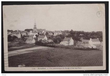 56 1324 Arradon - Vue panoramique du Bourg (Côté Sud Est) sépia    D56D  K56260K  C56003C RH015639