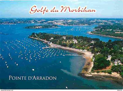 56 - Arradon - La Pointe d'Arradon - Superbe belvédère ombragé sur le Golfe du Morbihan - Vue aérienne - CPM - Voir Scan