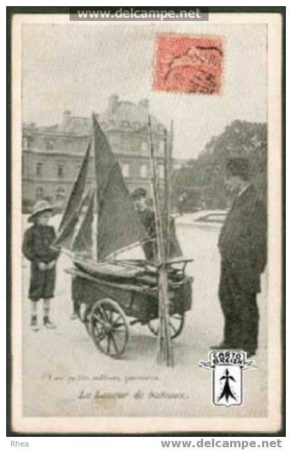 75 paris - Les petits métiers parisiens  Le Loueur de bateaux - cpa