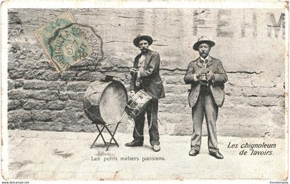 CPA-Carte Postale France Paris Petits métiers Les Chignoleurs de Lavoir 1900 VM55984ok