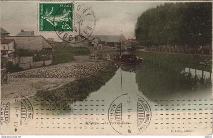 CPA ATTIGNY - Le Port du Canal (155133)