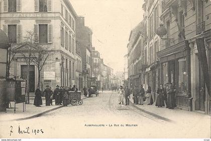 CPA Aubervilliers La Rue du Moutier