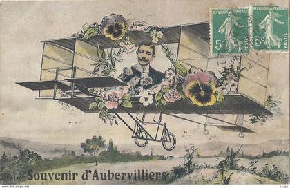 CPA Souvenir d' Aubervilliers