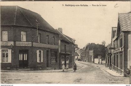 CPA AK AUBIGNY-EN-ARTOIS Rue de la gare (26180)