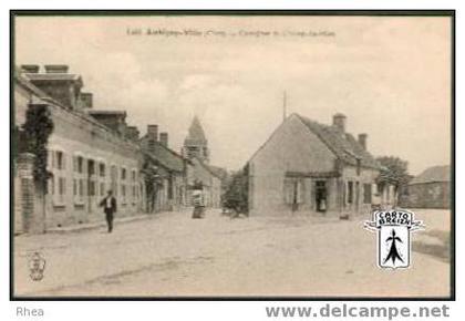 18 Aubigny-sur-Néré - 1468. Aubigny-Ville (Cher) - Carrefour du Champ-de-Mars - cpa