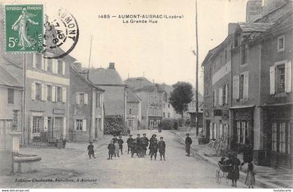 CPA 48 AUMONT AUBRAC LA GRANDE RUE   rare