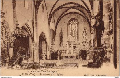 CPA AUPS Interieur de l'Eglise (1113056)