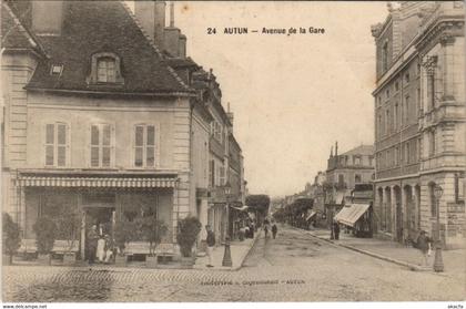 CPA AUTUN - Avenue de la Gare (121799)