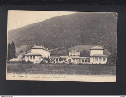 Carte Postale Thônes Le Groupe Scolaire 1923