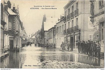 Inondations de Janvier 1910 - Auxonne - Rue Antoine-Masson