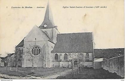 CPA Avernes Eglise Saint-Lucien d'Avernes XIIe Siècle