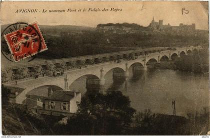 CPA AVIGNON - Le nouveau Pont et le Palais de PAPES (511439)