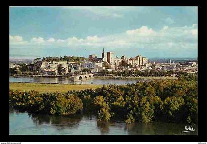 84 - Avignon - Le Pont Saint Bénézet - Le Palais des Papes - Le rocher des Doms vus de la tour Philippe le Bel - CPM - V