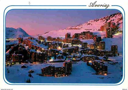 74 - Avoriaz - La Station by night - Vue de Nuit - Hiver - Neige - Carte Neuve - CPM - Voir Scans Recto-Verso