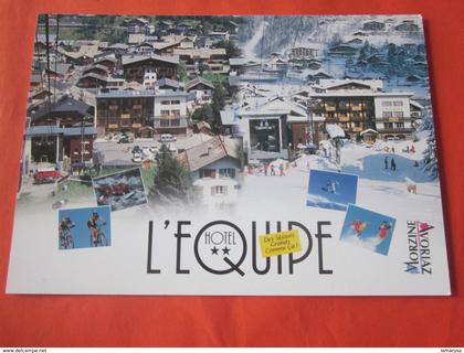 CPM Carte Postale Thème hébergement  en station de ski  localisé Hôtel L' Équipe a AVORIAZ  Haute Savoie