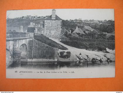 CPA     Avranches - La Sée - Le Pont Gilbert et la Ville