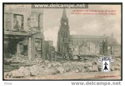 54 Baccarat - BACCARAT bombardé par les Allemands - L'Eglise - cpa