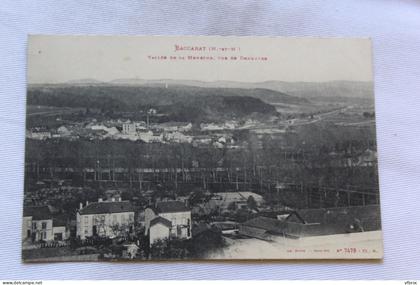 Baccarat, vallée de la Meurthe vue de Deneuvre, Meurthe et Moselle 54