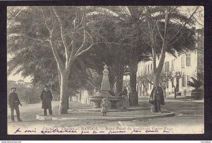 CPA 83 - BANDOL - ROND POINT DU BOULEVARD VICTOR HUGO - CLICHE A. CHASTRE - PLIS COIN HAUT GAUCHE