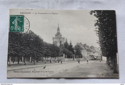 Bapaume, le presbytère et l'église, Pas de Calais 62