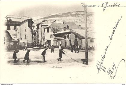 CPA Barcelonnette Les Patineurs