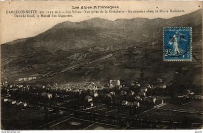 CPA Barcelonnette Les Villas Vue prise de la Cirechette (922019)