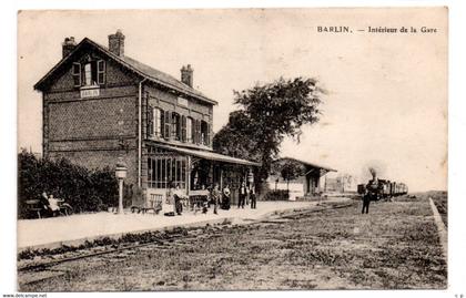 Barlin  - Interieur de  la Gare - CPA°