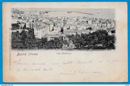 CPA 20 2B BASTIA Haute-Corse - Vue générale (circulé 1900)