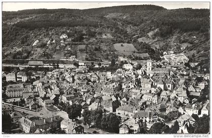 CPSM Baume-les-Dames - vue aérienne