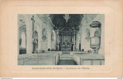 bazoches sur hoëne * intérieur de l'église du village