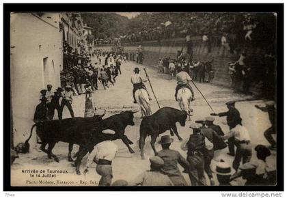 30 - BEAUCAIRE - manade gardian camargue cheval taureau