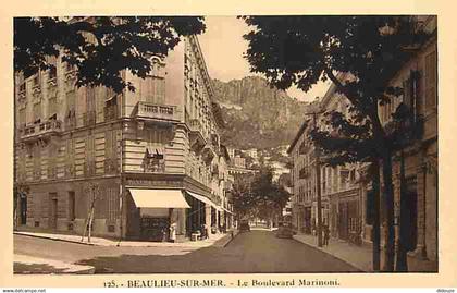 06 - Beaulieu sur Mer - Le Boulevard Marinoni - Animée - Automobiles - CPA - Voir Scans Recto-Verso