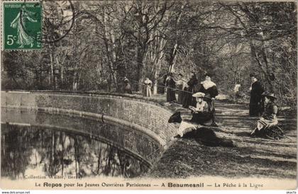 CPA Repos pour les Jeunes Ouvrieres Parisiennes-A BEAUMESNIL-La Péche (29318)