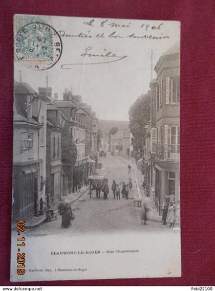 CPA - Beaumont-le-Roger - Rue Chantereine