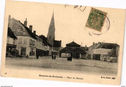 CPA BEAUNE-la-ROLANDE - Place du Marché (270572)