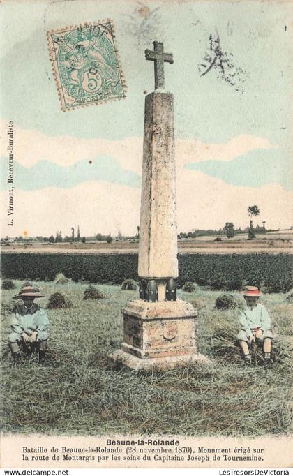 FRANCE - Beaune la Rolande - Bataille de Beaune la Rolande ( 28 novembre 1870) - Colorisé - Carte postale ancienne