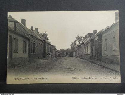 CPA - Beauquesne - Rue des Fossés