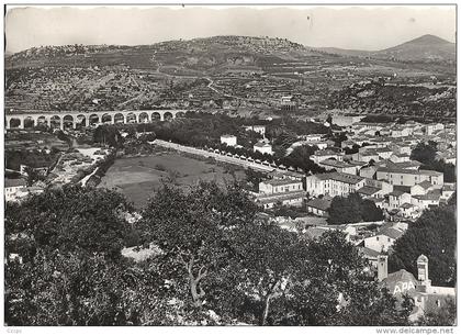 CPSM Bédarieux - Viaduc et Perspective vue du Causse